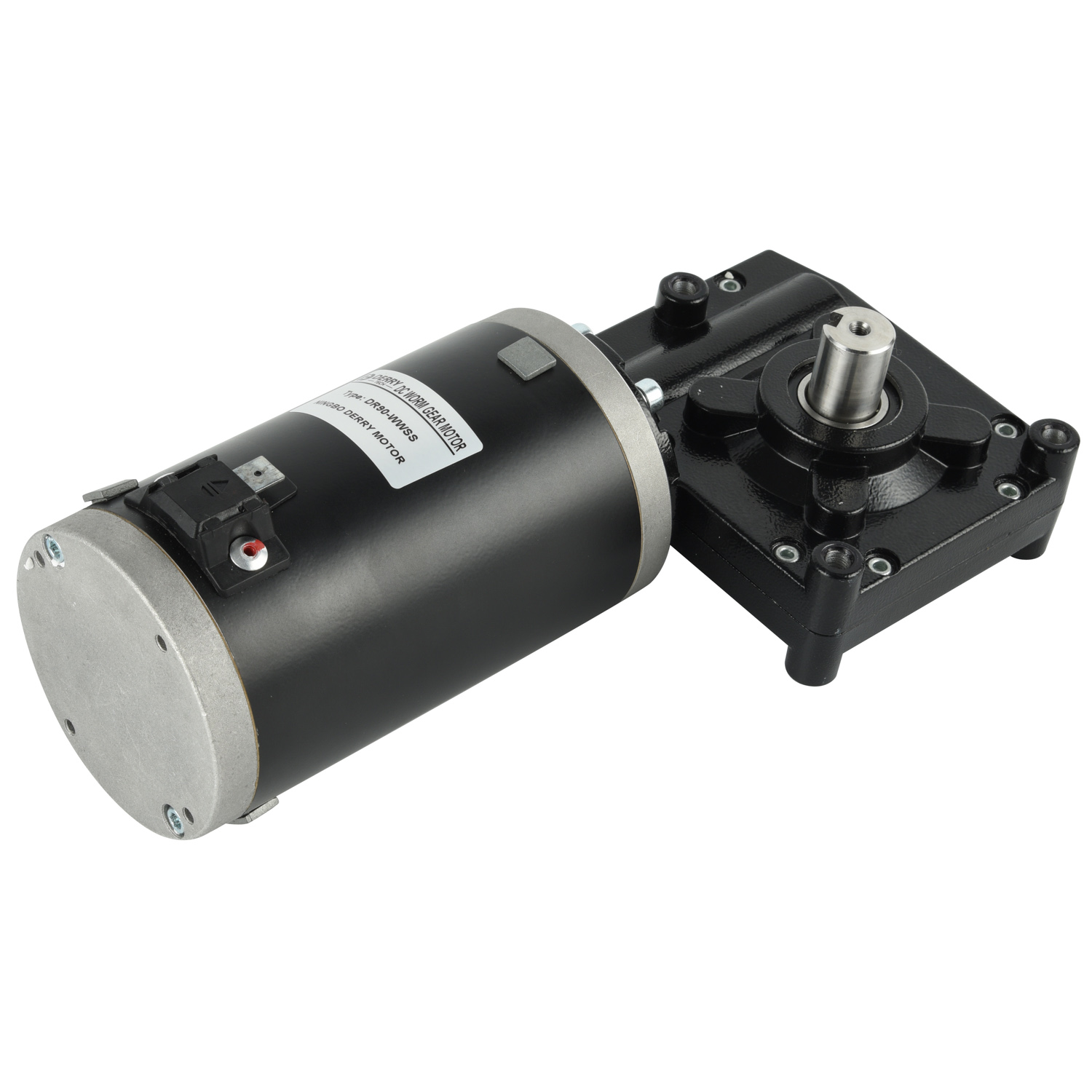 90mm 12V 24V 240W 350W DC Worm Gear Motors for Automatic Tarpaulin Covering Devices