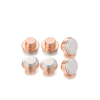 Flat Head Electrical Bimetallic Copper Tungsten Contact Rivets Brass Stamping Terminal Parts Silver Contact