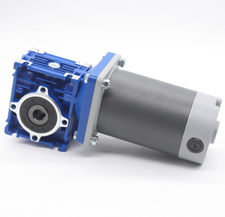 6w-300w Brush DC Electric motor with NMRV30 50 63 75 90 worm gear box with 12V/24V/48V 60mm-104mm DC motor
